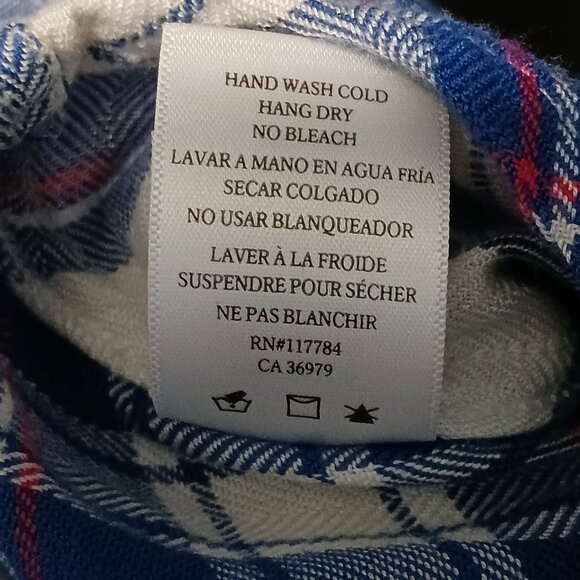 Rails Hunter Plaid Button-up Shirt Women's M Long-sleeve‎ White/Blue/Raspberry - Picture 10 of 12